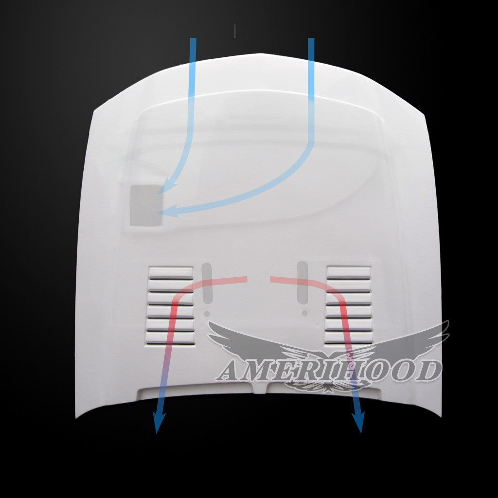 SSE Style Functional Heat Extraction Ram Air Hood For Ford Mustang Shelby GT500 2007-2009